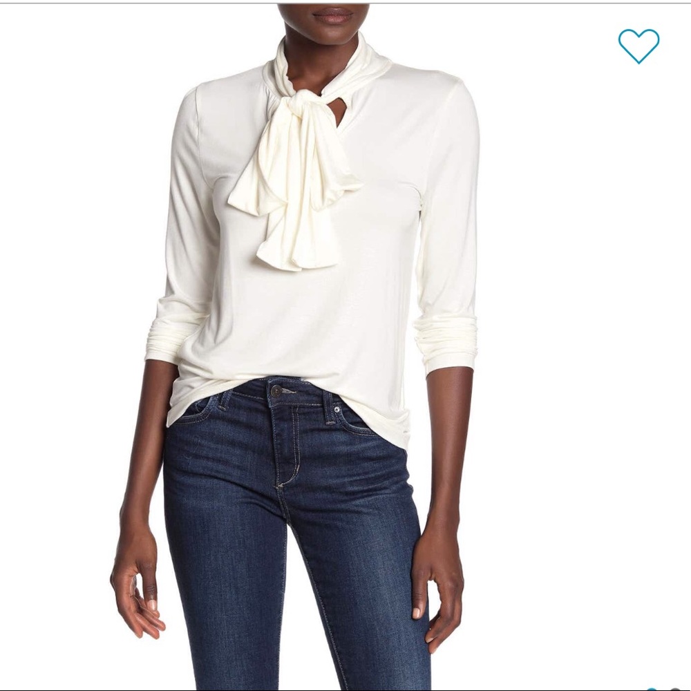 Jcrew tie knit top, NWT, sz s, off white-ivory